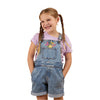 Ringers Western Kid's Dahlia Denim Short Overalls - Light Blue