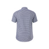 Pilbara Men's Yarn Dyed Check Single Pocket Short Sleeve Shirt - Navy/White