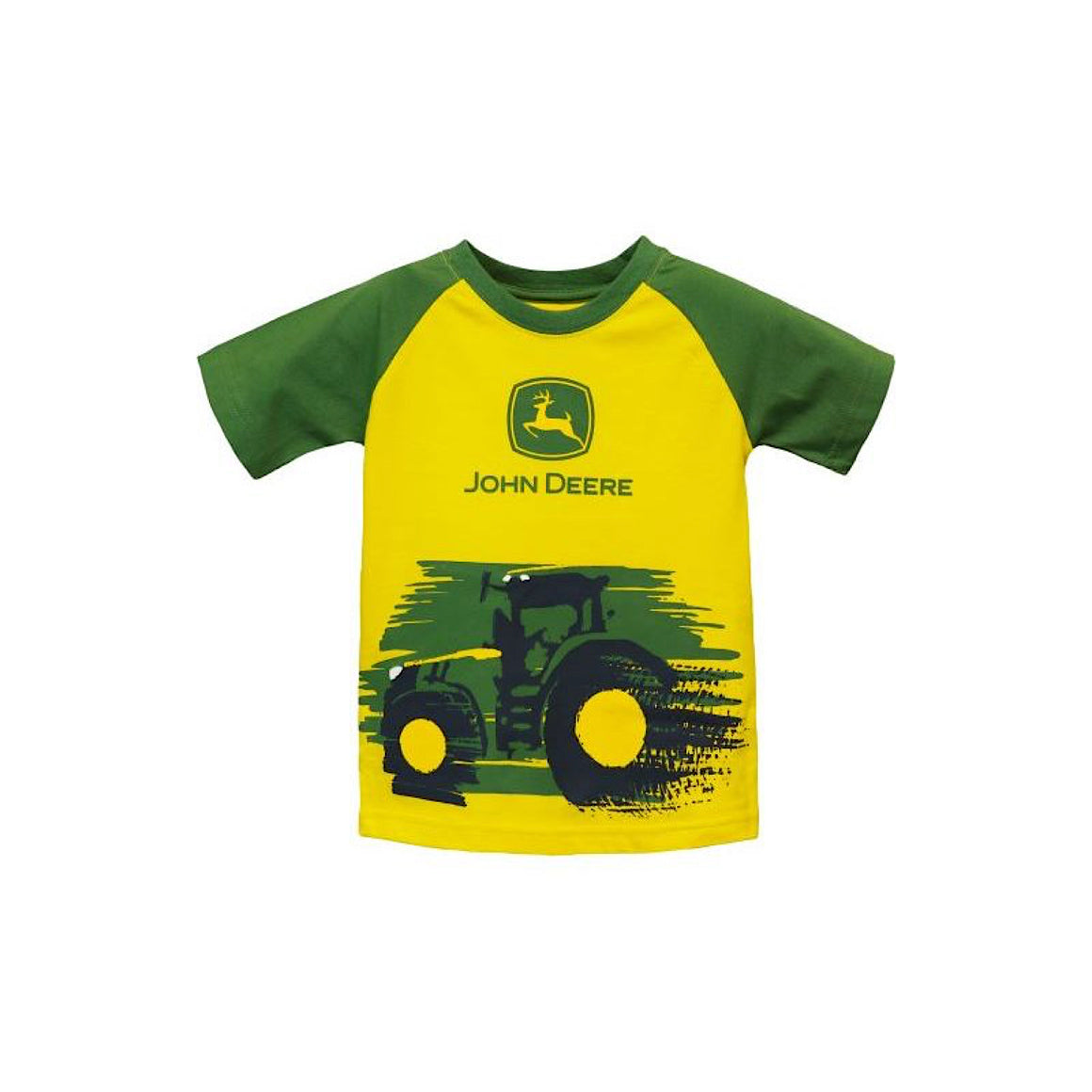 John Deere Toddler Tractor Blur T-Shirt - Yellow