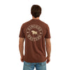 Ringers Western Signature Bull Men's Classic Fit T-Shirt - Chocolate/Dark Sand