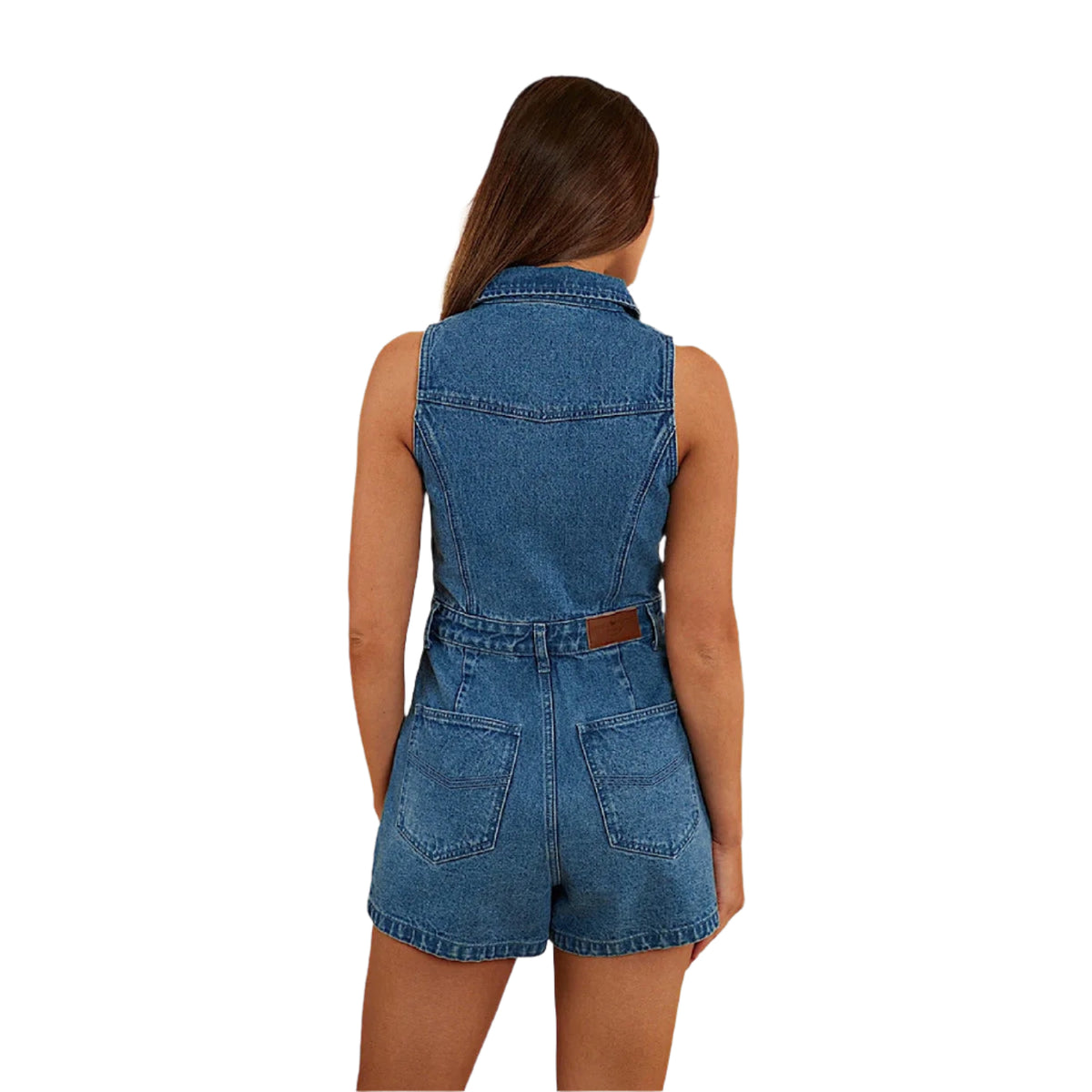 Ringers Western Women’s Mimi Playsuit - Mid Wash Blue