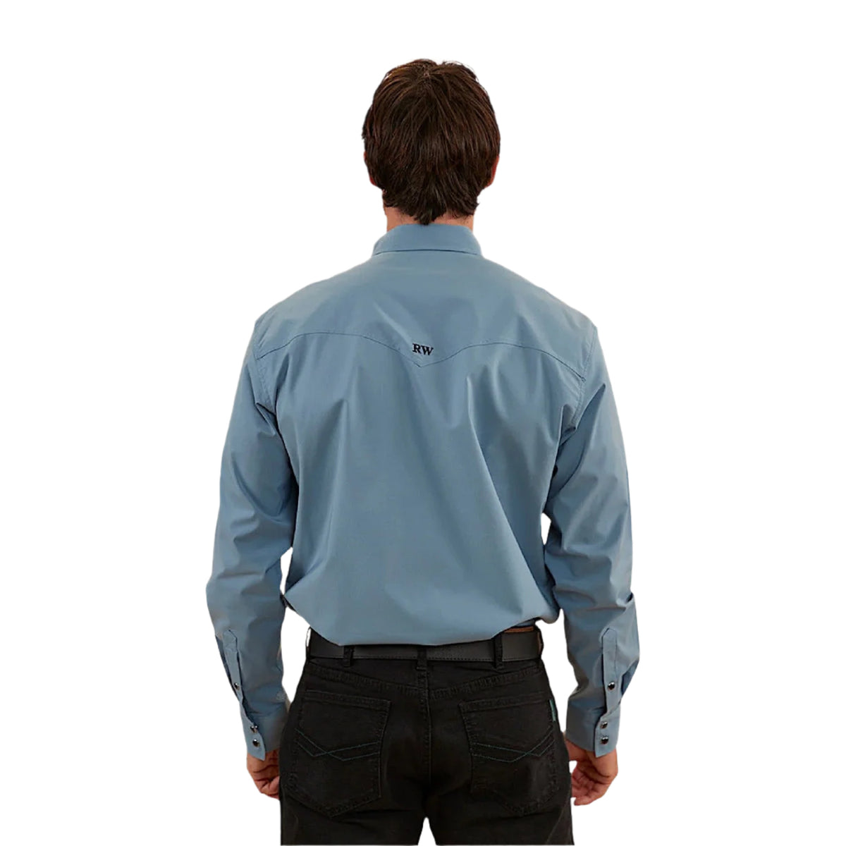 Ringers Western Men’s Dillinger Western Shirt - Mid Blue