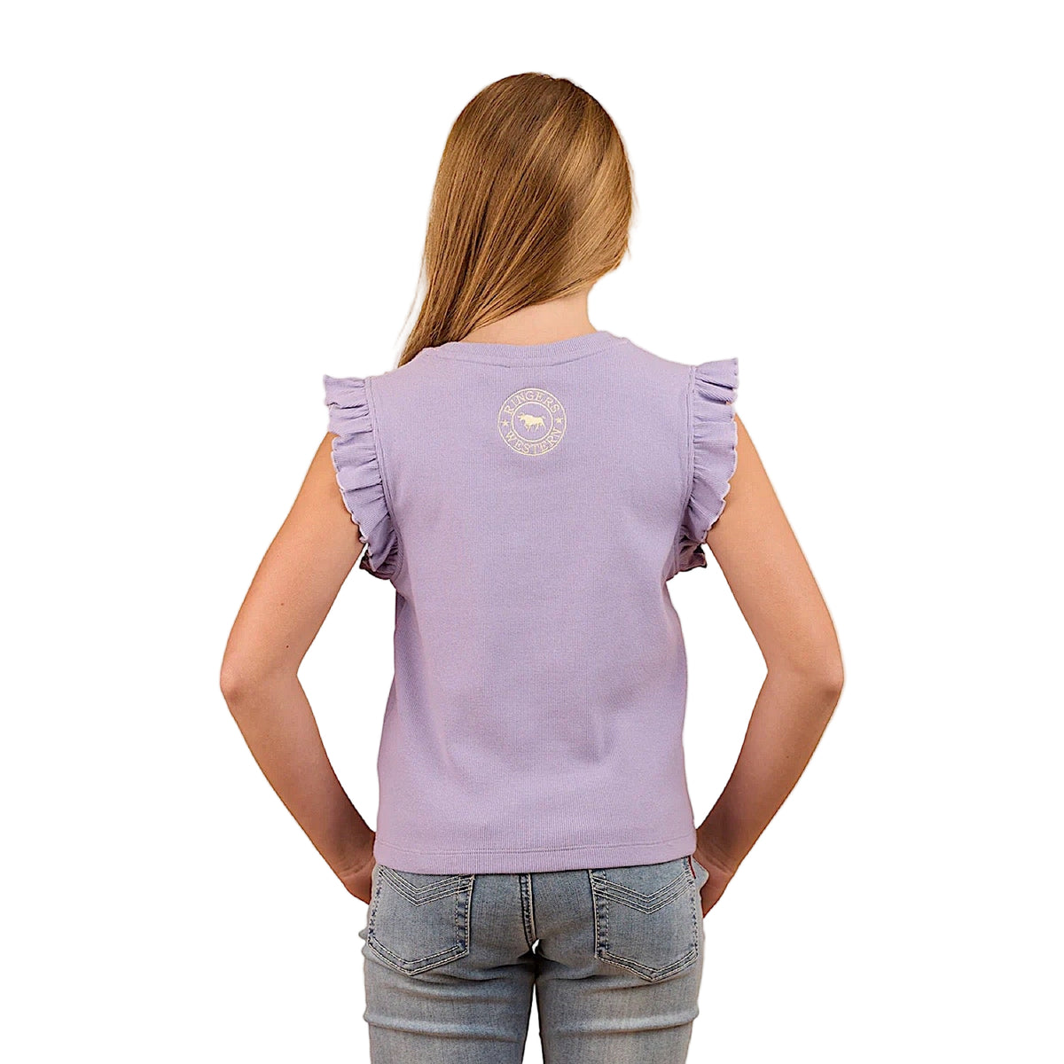 Ringers Western Girl’s Milana Rib Top - Violet