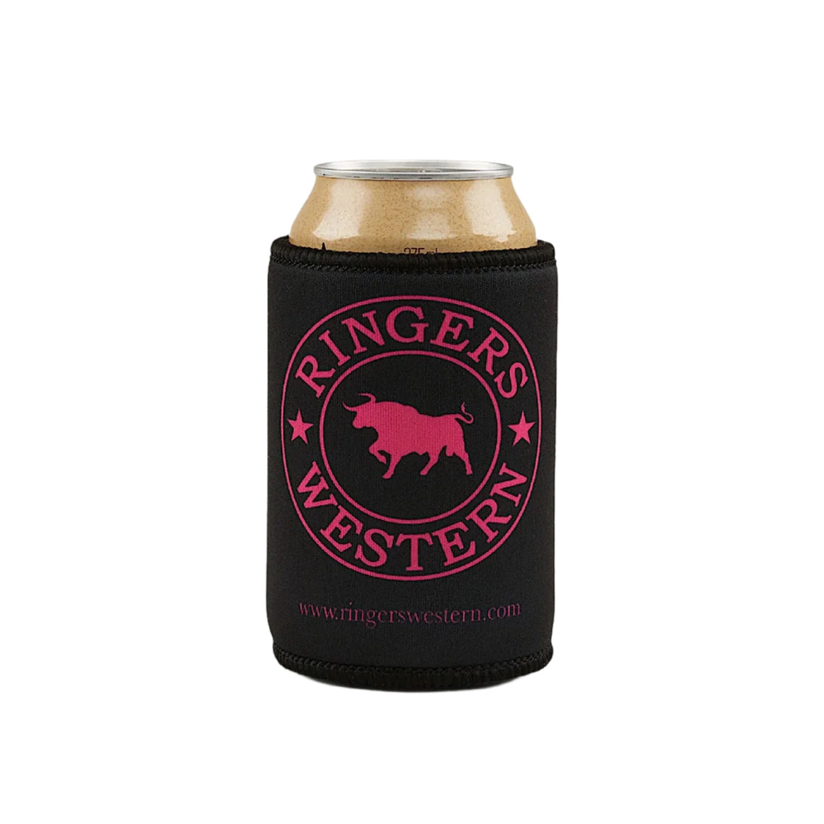 Ringers Western Signature Bull Stubby Cooler - Black/Melon