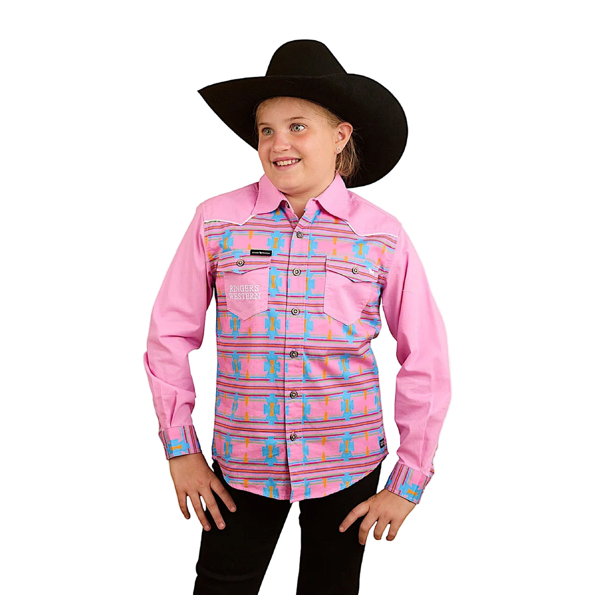 Ringers Western Kid's Oakley Limited Edition Work Shirt - Pink
