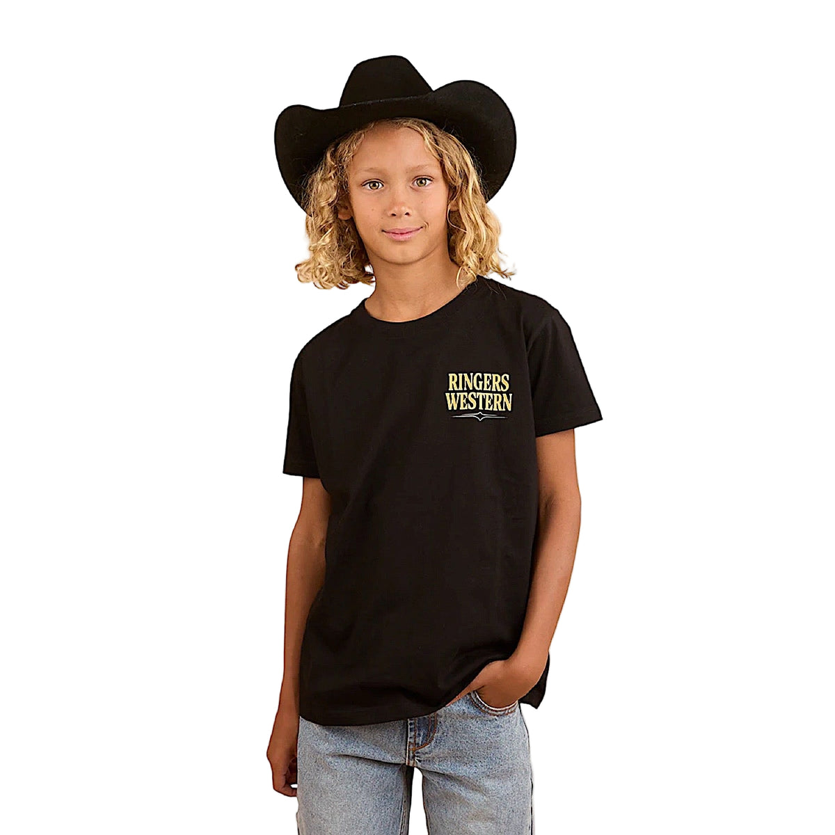 Ringers Western Kid’s Workhorse Classic Fit T-Shirt - Black