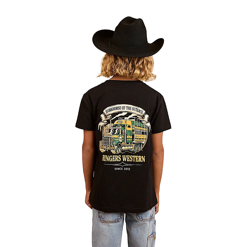 Ringers Western Kid’s Workhorse Classic Fit T-Shirt - Black