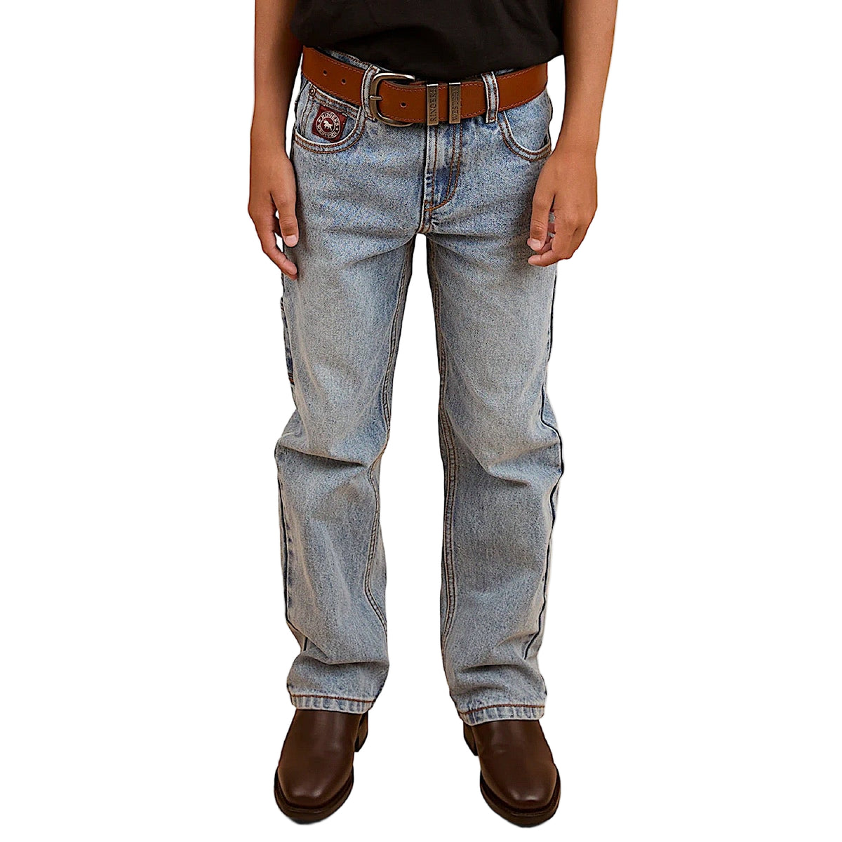 Ringers Western Kid's Relaxed Jean - Light Wash Blue