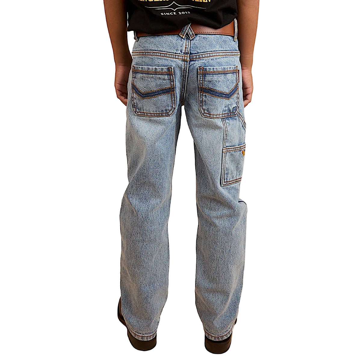 Ringers Western Kid's Relaxed Jean - Light Wash Blue