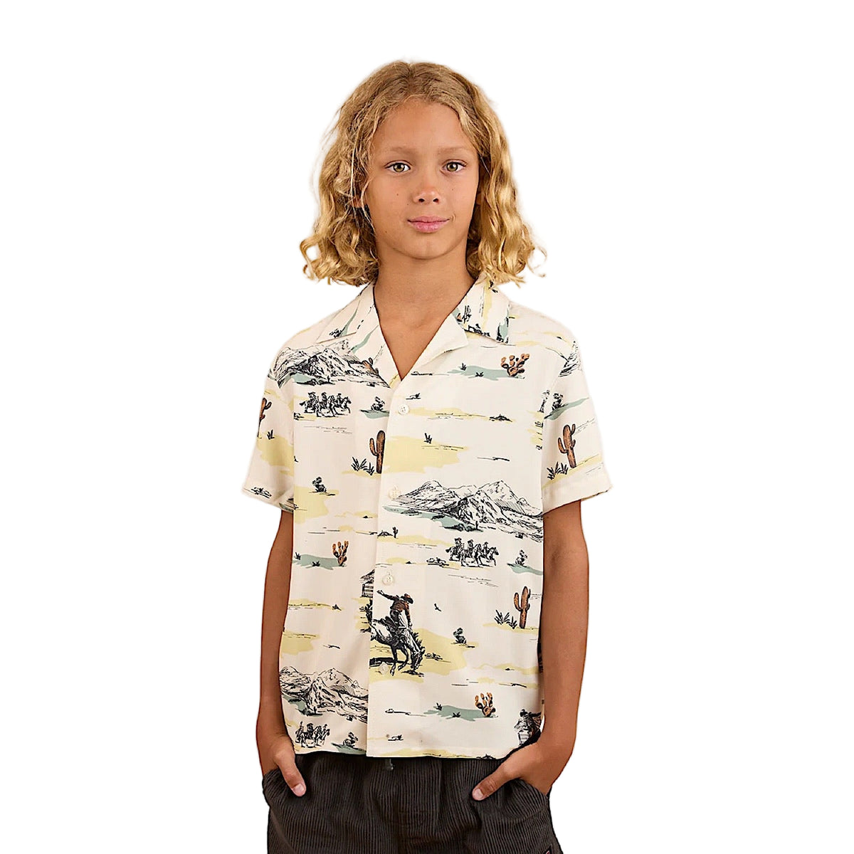 Ringers Western Kid’s Rodeo Party Shirt - Off White