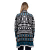 Pure Western Womens Diane Knitted Cardigan Grey Marle/Teal