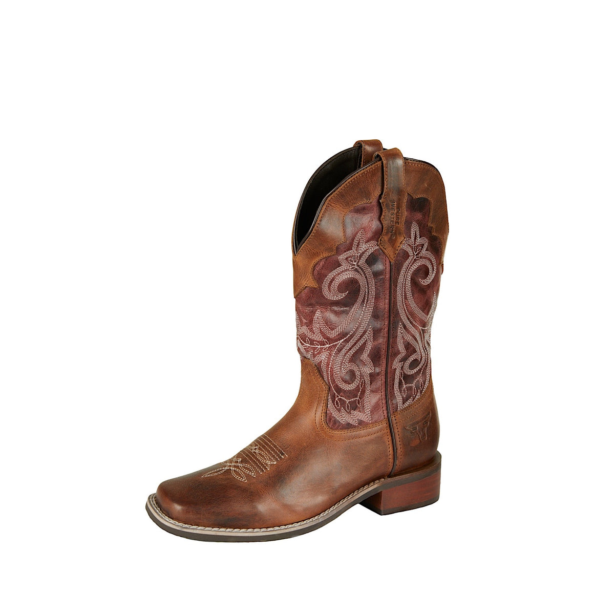 Pure Western Womens Texas Boot Rust/Oiled Plum