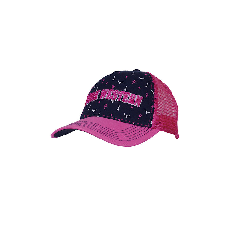 Pure Western Sybil Trucker Cap Pink/Navy