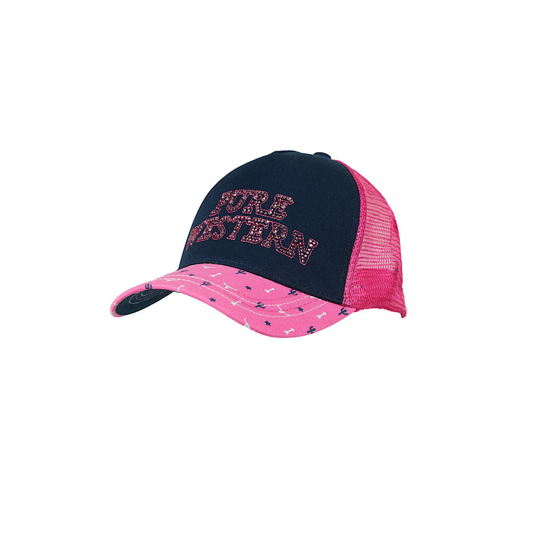 Pure Western Kids Sybil Trucker Cap Pink/Navy