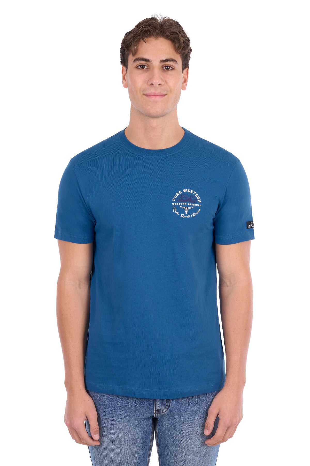 Pure Western Men's Craig Tee - Denim