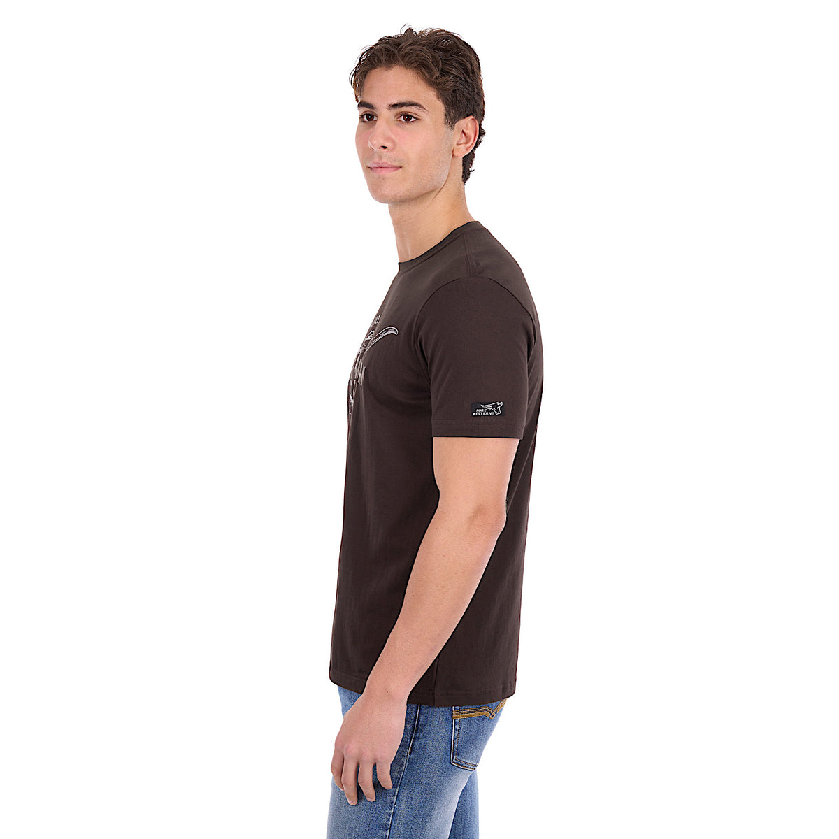 Pure Western Men's Tony Tee - Chocolate