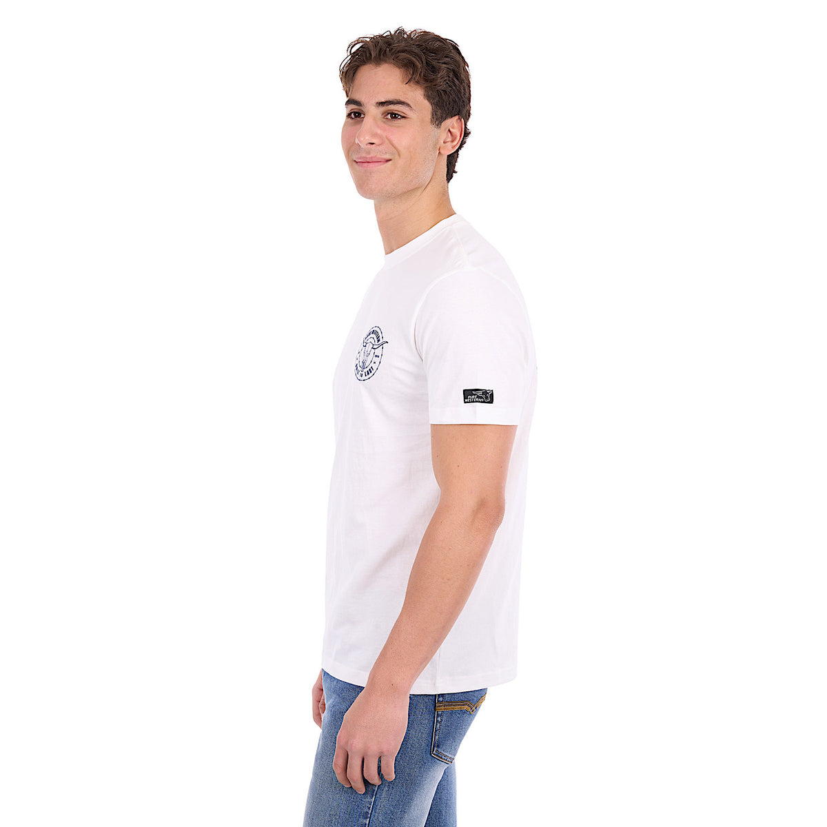 Pure Western Men's Walker Tee - Off White