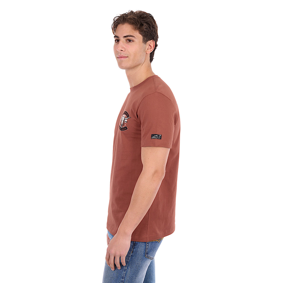 Pure Western Men's Joey Tee - Rust
