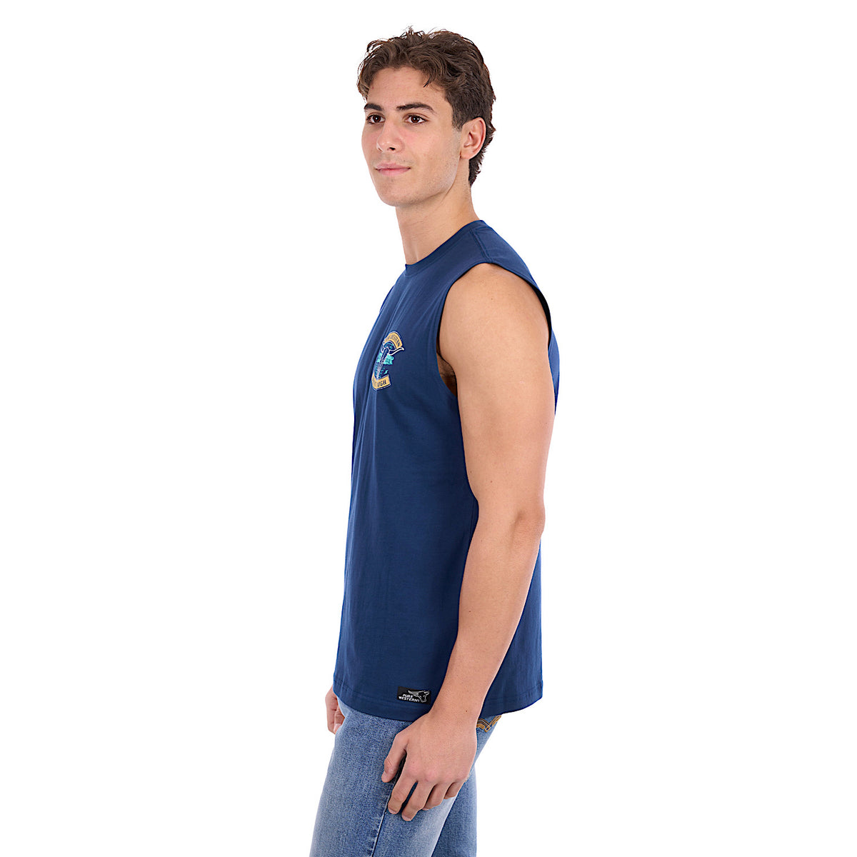 Pure Western Men's Dale Muscle Tank - Navy