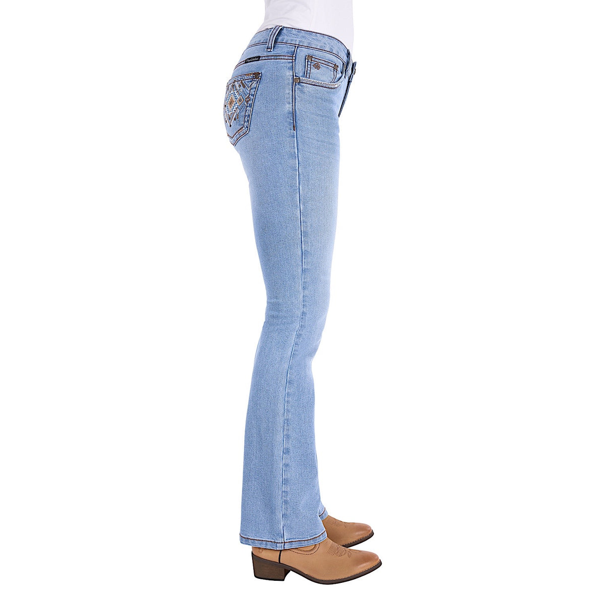 Pure Western Women's Juniper Boot Cut Jean - Light Sky