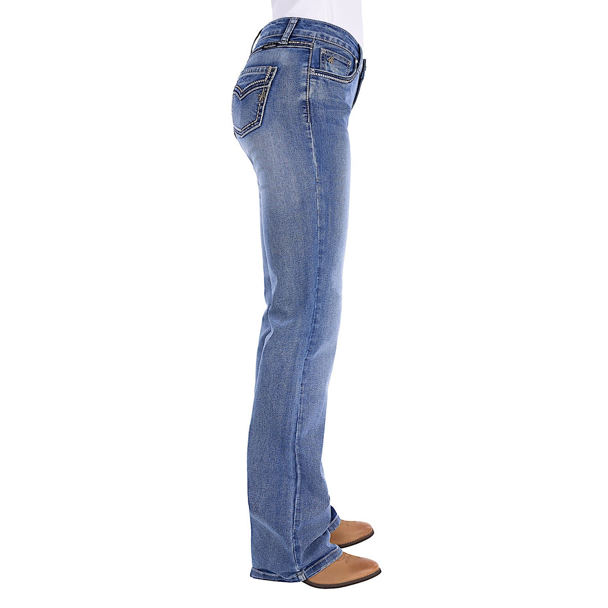 Pure Western Women's Julietta Relaxed Rider Jean - Summer Sky