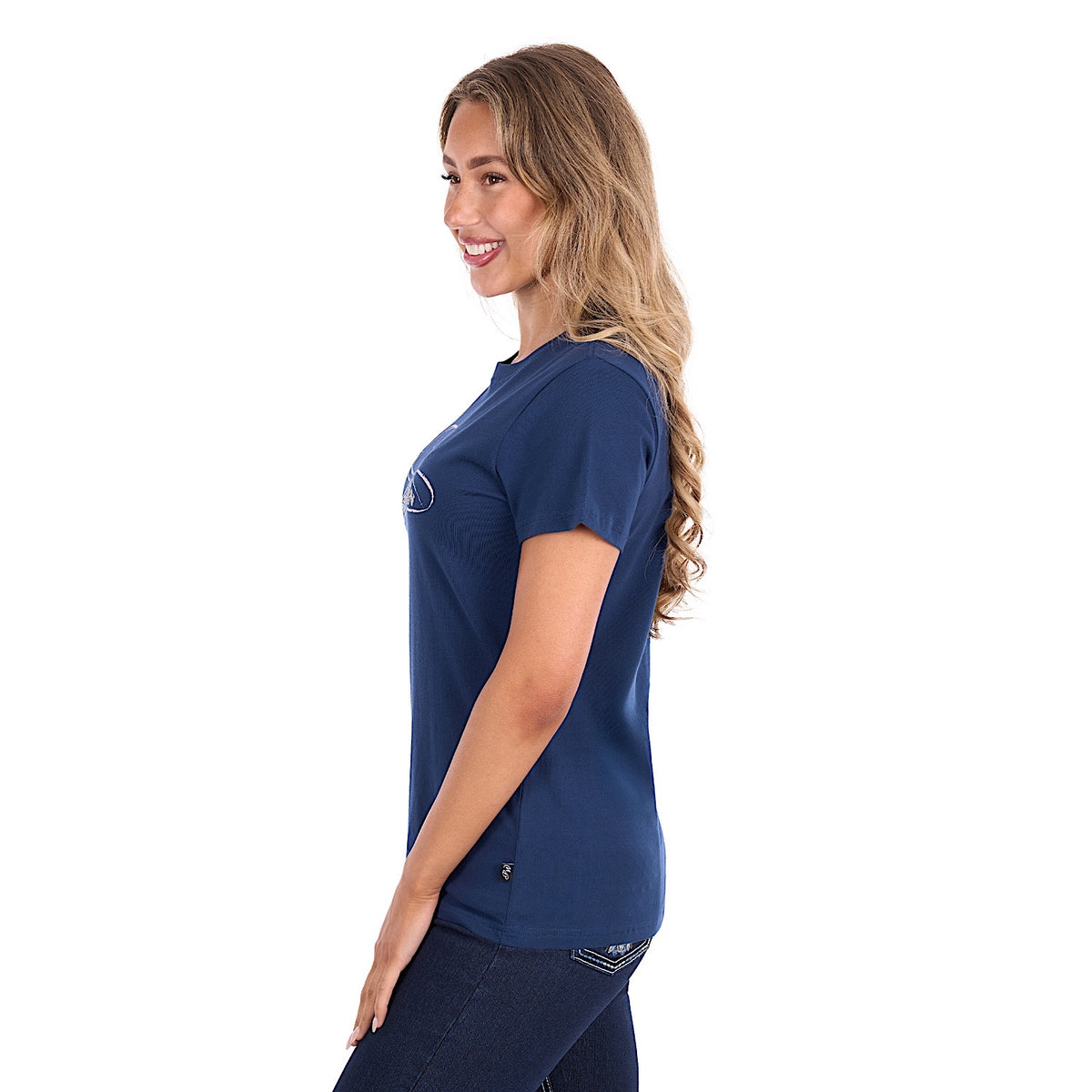 Pure Western Women's Holly Tee - Navy