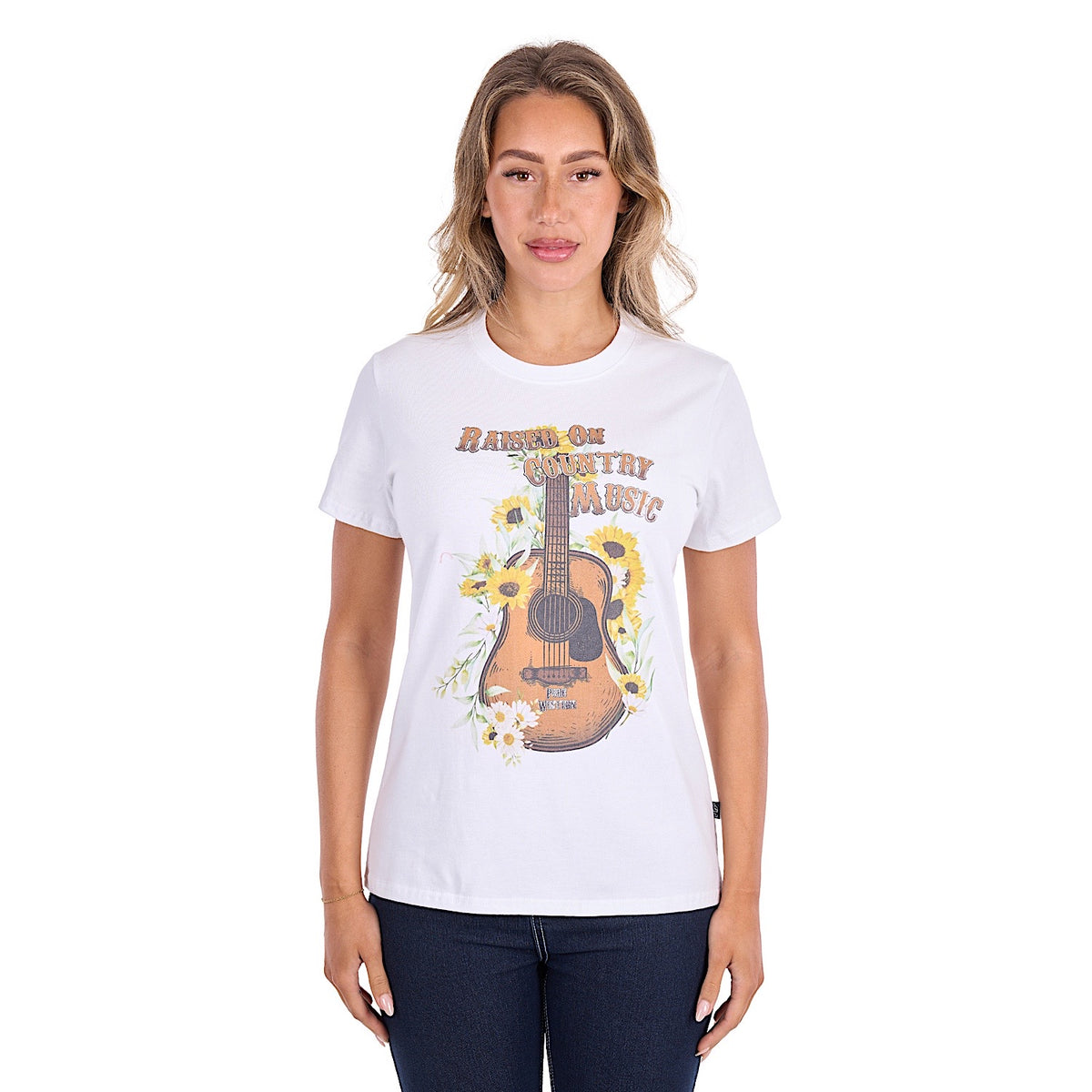 Pure Western Women's Amber Tee - White