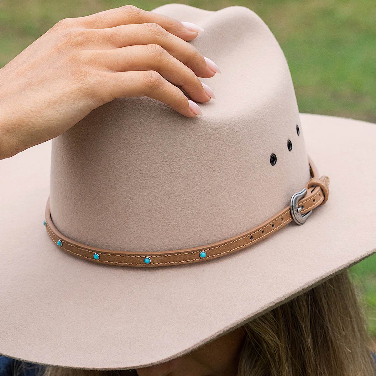 Pure Western Tailyn Hat Band - Light Tan
