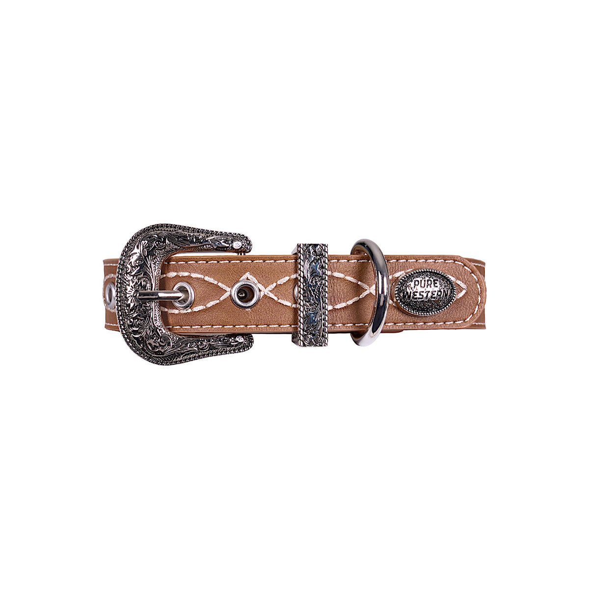 Pure Western Carey Dog Collar - Tan