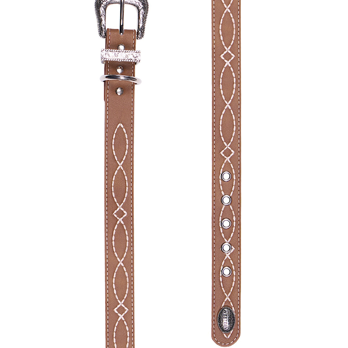 Pure Western Carey Dog Collar - Tan