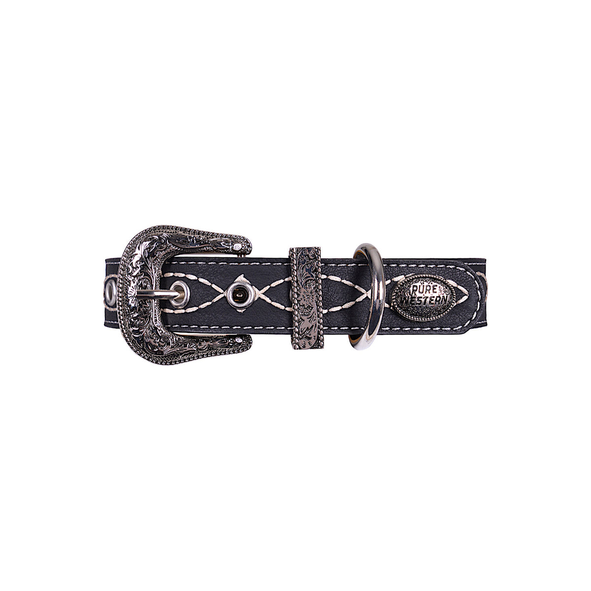 Pure Western Carey Dog Collar - Black