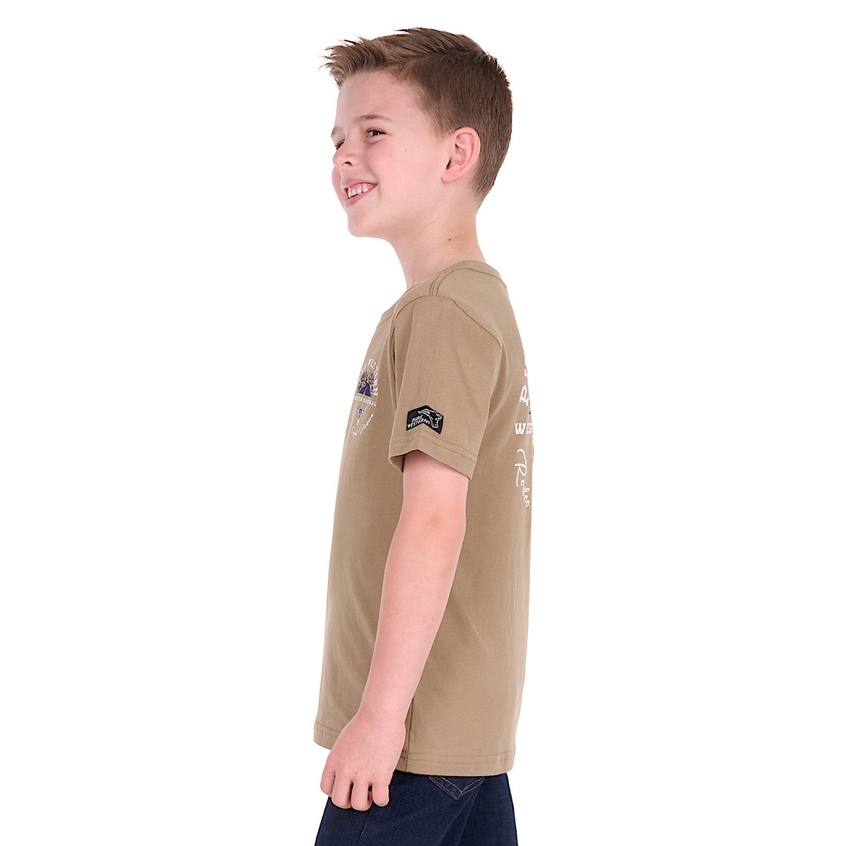 Pure Western Boy's Craig Tee - Sand