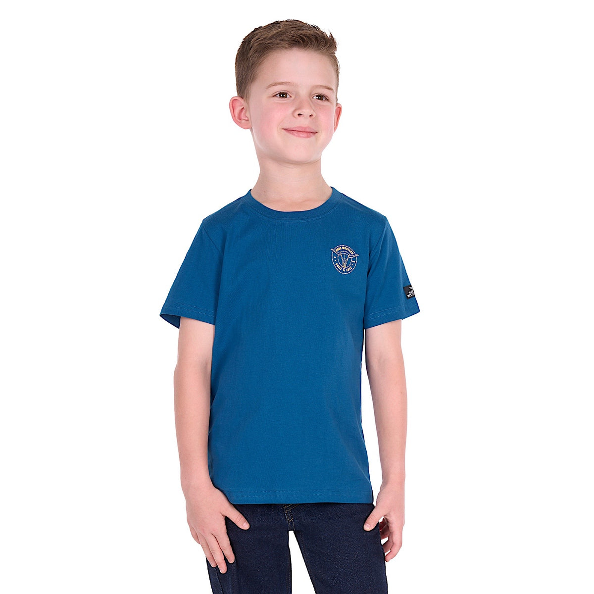 Pure Western Boy's Walker Tee - Denim