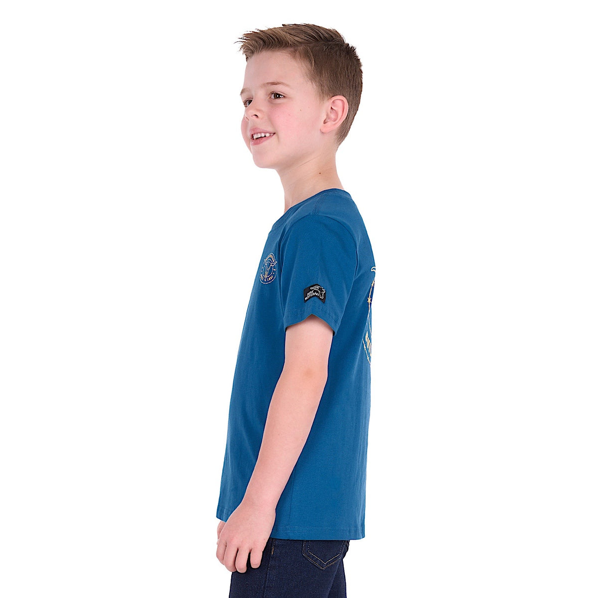 Pure Western Boy's Walker Tee - Denim