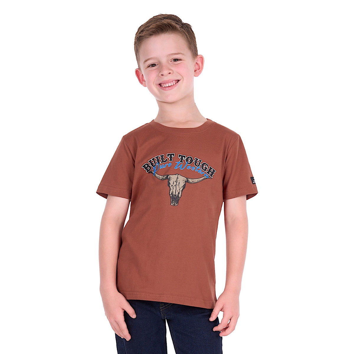 Pure Western Boy's Chris Tee - Rust