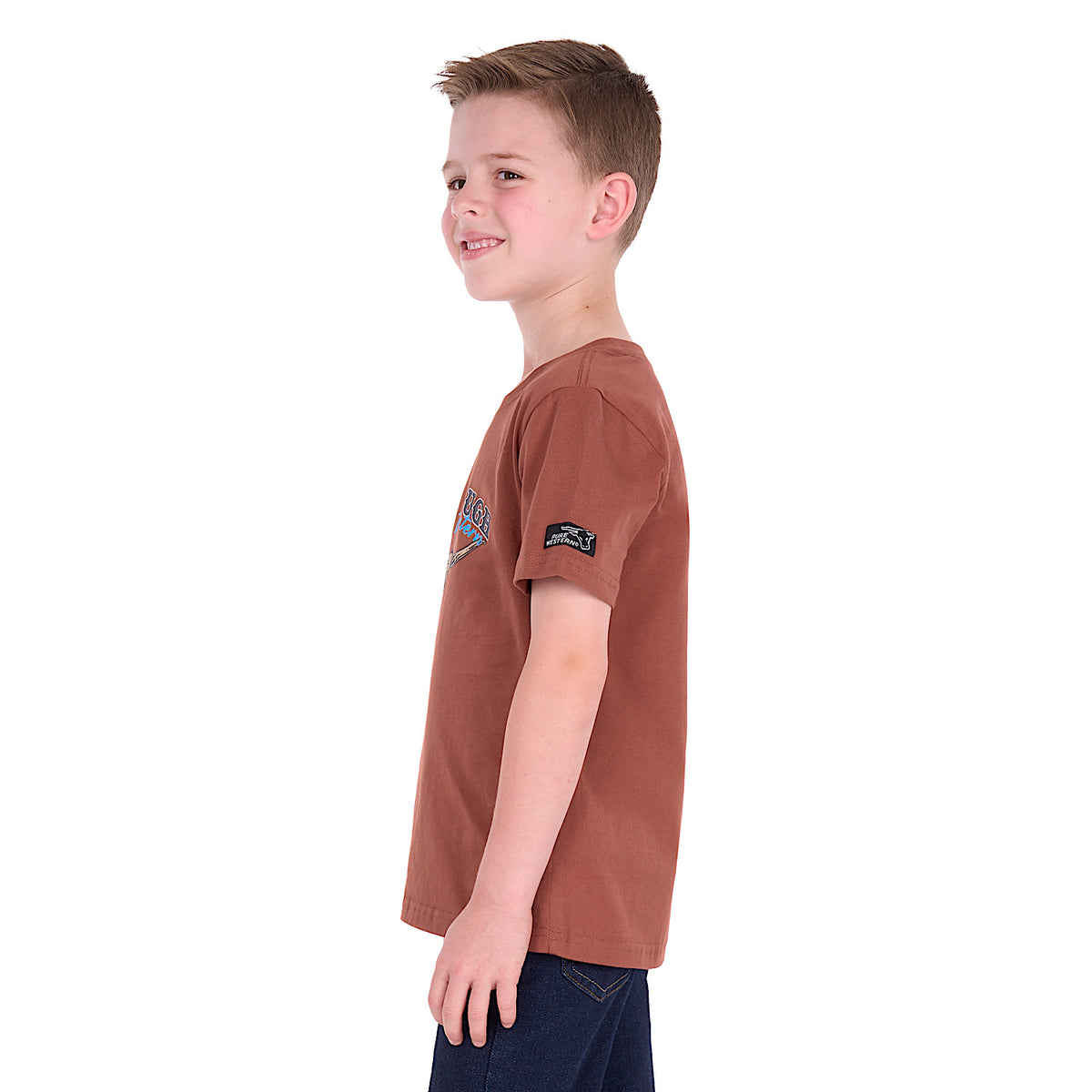 Pure Western Boy's Chris Tee - Rust