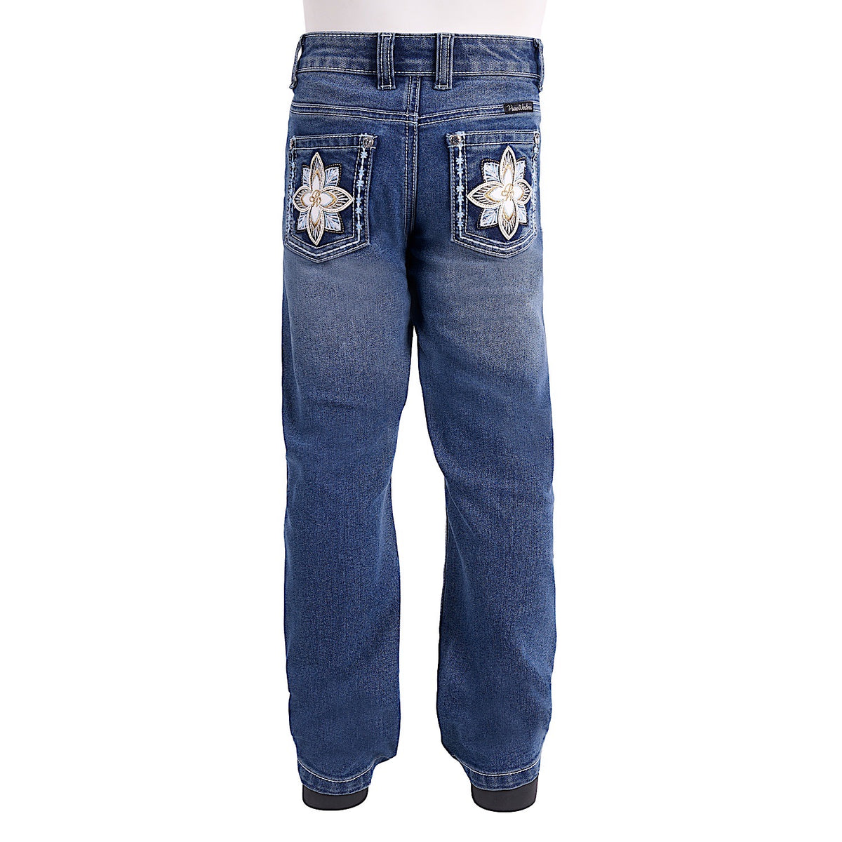 Pure Western Girl's Bella Boot Cut Jean - Retro Blue