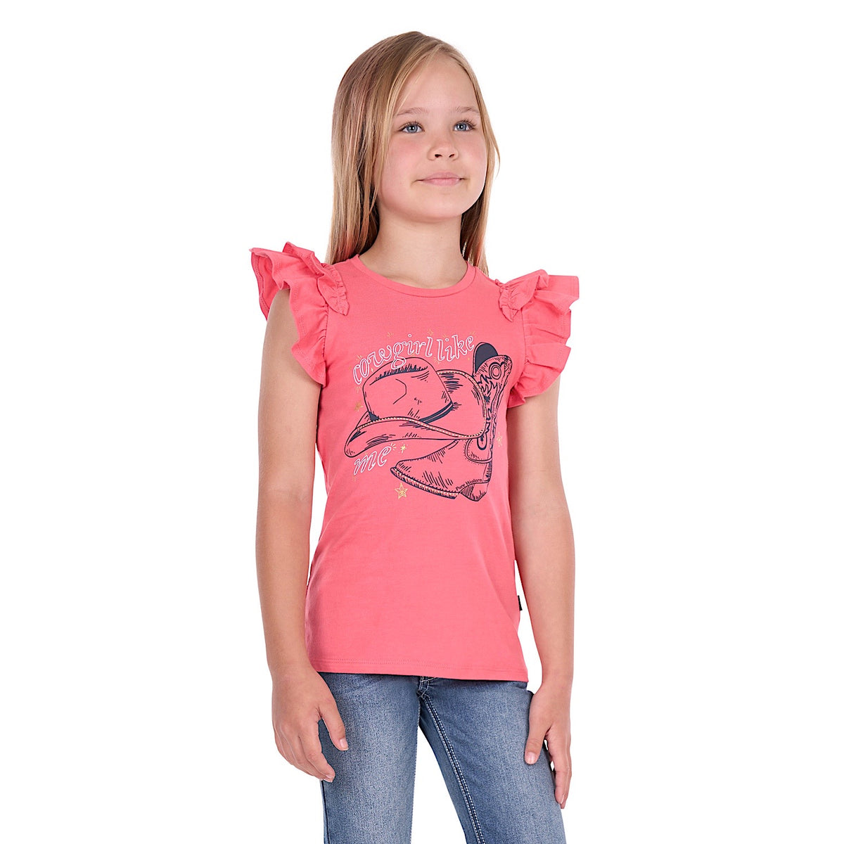 Pure Western Girl's Alira Tee  - Pink