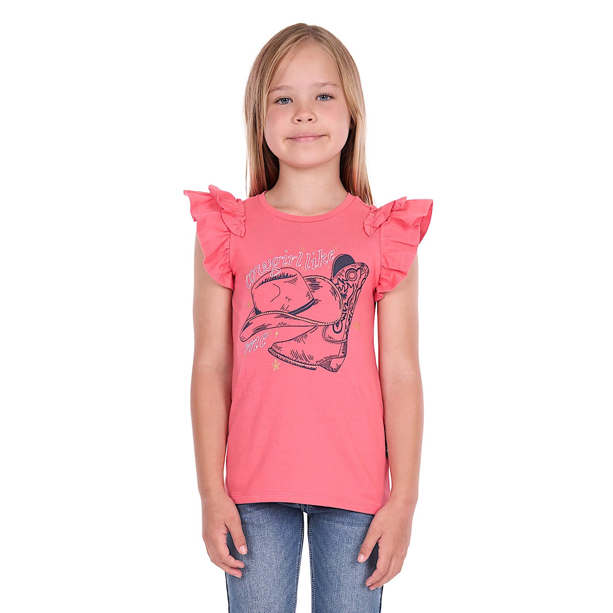 Pure Western Girl's Alira Tee  - Pink