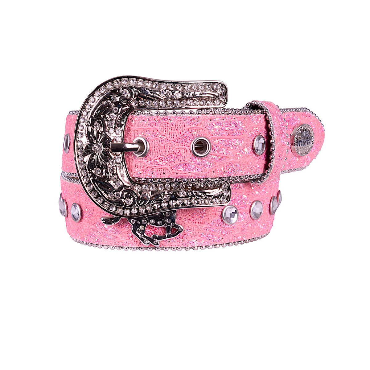 Pure Western Kid's Betina Belt - Hot Pink