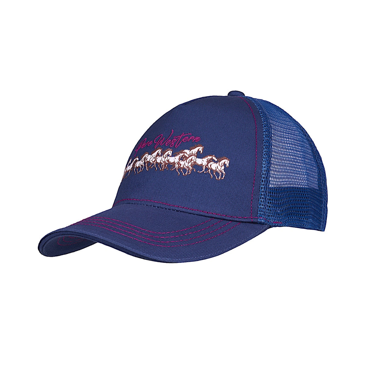 Pure Western Kid's Harper Trucker Cap - Navy
