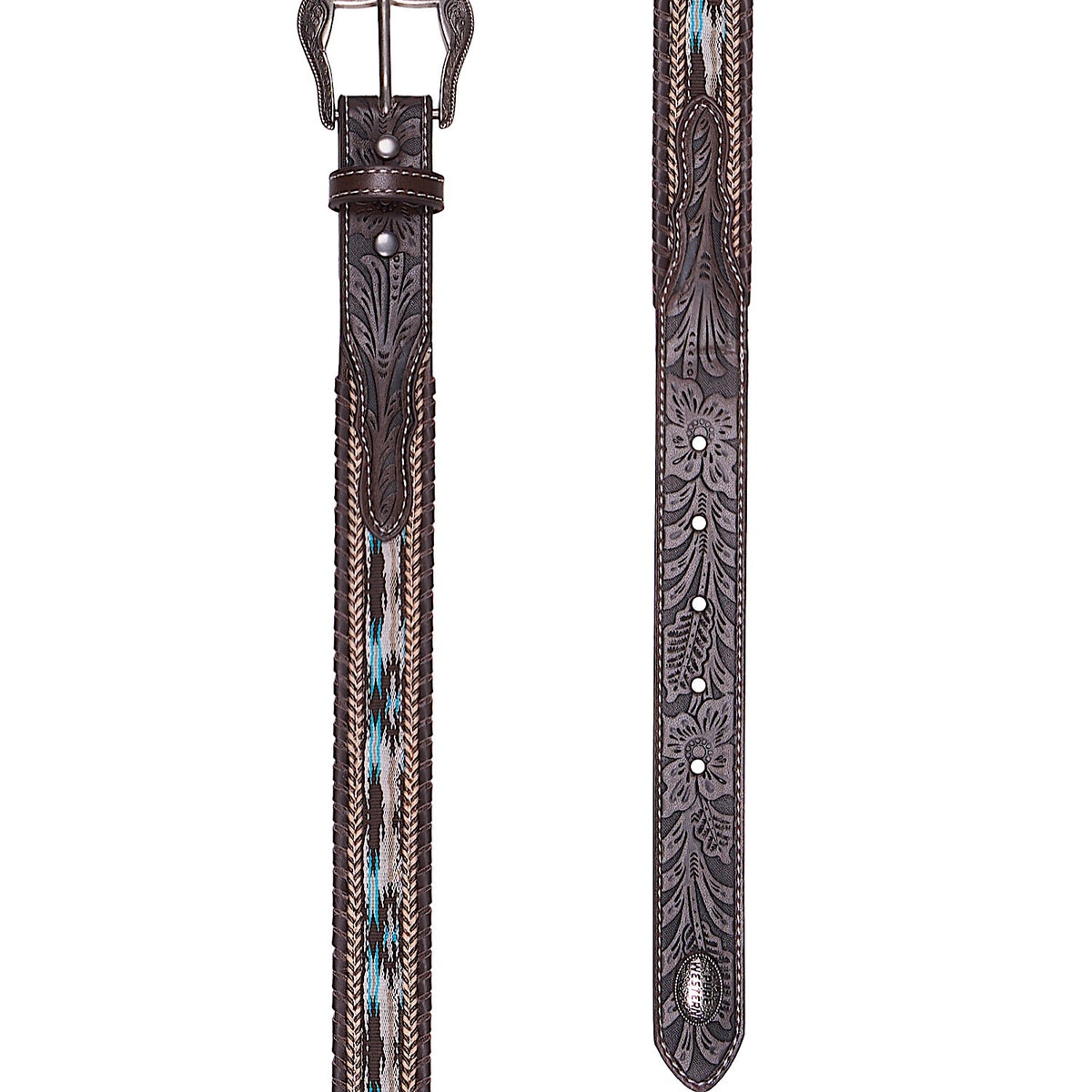 Pure Western Kid's Lynton Belt - Dark Tan