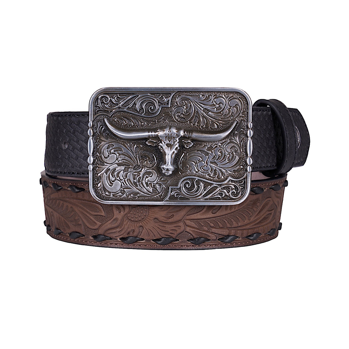 Pure Western Roderick Belt - Black/Tan