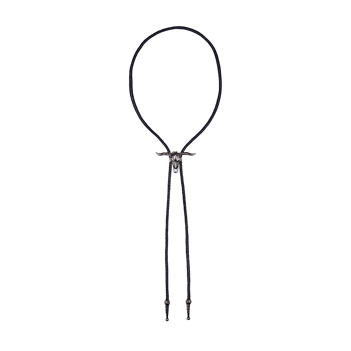 Pure Western Steerhead Bolo Tie - Silver