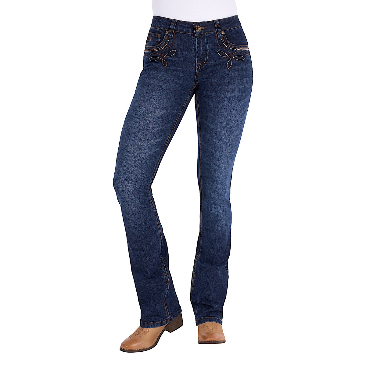 Pure Western Women's Eden Boot Cut Jean 34L - Evening Sky