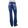 Pure Western Womens Katelyn Relaxed Rider Jean 36" Leg Morning Sky