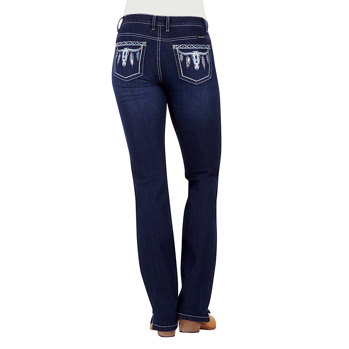 Pure Western Women's Raina Straight Leg Jean-Old Indigo