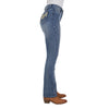 Pure Western Womens Amy High Rise Boot Cut Jean 32" Leg Retro Blue