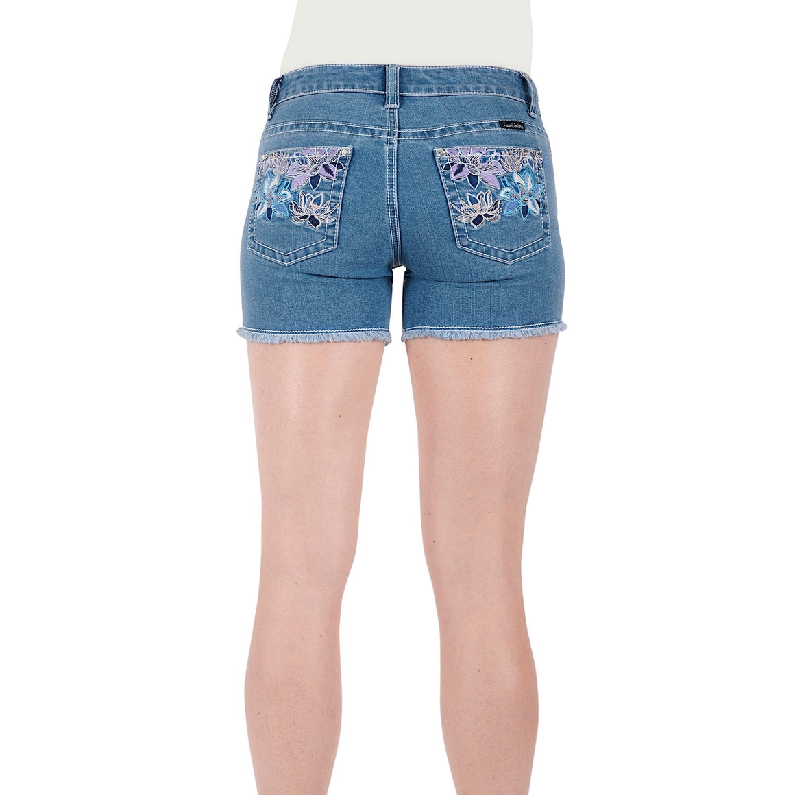 Pure Western Womens Audrey Short-Faded Blue