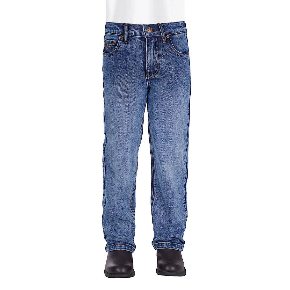Pure Western Boy’s Hawkins Straight Leg Jean - Moonshine
